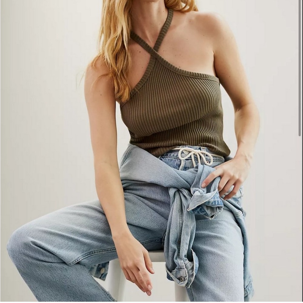 Anthropologie l.ta Tank Top Cross-neck